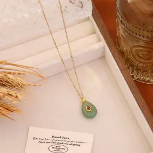 Gold / Average Size / 2# Green Aventurine