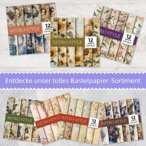 Wholesale New Hot Selling High Color Value Retro Series Material Paper North American Style diy Creative Hand Account Background Paper Foreign Trade