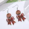 oly-3d1345b5049bebf42869731809cbfd9d Wholesale Retro Multicolor Acrylic Bow Tie Drop Earrings For Women With 304 Stainless Steel Ear Pins