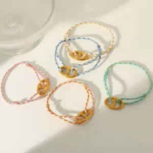 Wholesale Irregular Pattern Women’s Bracelets With PVD Coated 18K Real Gold Plated Finish On 303 Stainless Steel