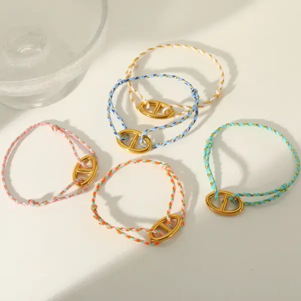 Wholesale Irregular Pattern Women’s Bracelets With PVD Coated 18K Real Gold Plated Finish On 303 Stainless Steel