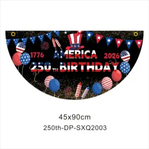 45*90CM Fan-shaped Flag / 250th-DP-SXQ2003