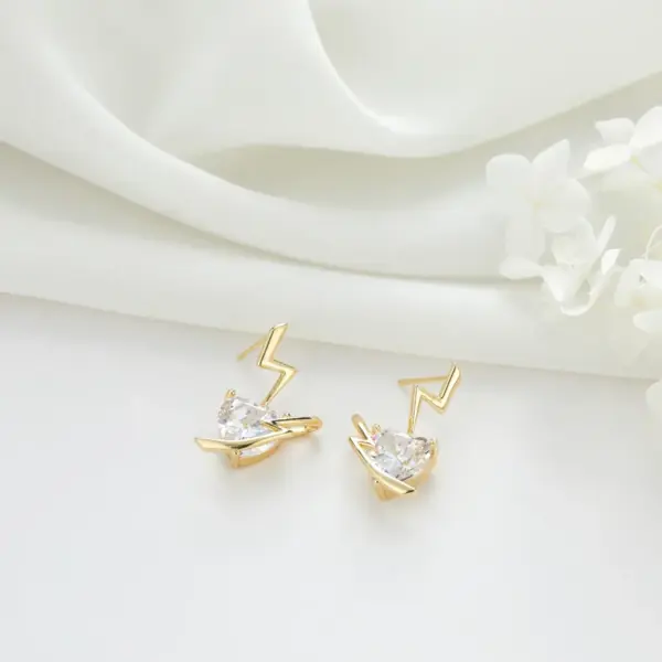 Wholesale Watermelon Tassel Stud Earrings For Women With 925 Sterling Silver Posts And Copper Body Inlaid With Zircon