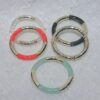 Wholesale Fashion Creative Tube Beads Elastic Bracelet Acrylic Double Color Curved Tube Round Tube Bracelet