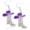 Wholesale Western-style boot earrings with diamond pendant earrings and jewelry