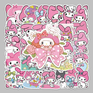 Wholesale 50 cartoon bunny melody children's reward graffiti stickers notebook hand account luggage car stickers