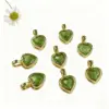 oly-3e15805a164dd4eacadf276cea287a70 Wholesale 18K Gold Plated Copper Color Retention Zircon Heart-Shaped Birthstone Pendant DIY Jewelry Hanging Water Plated Imitation Gold Geometric