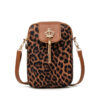 oly-3e25408297f34663fadc69665214efff Wholesale Vertical small bag, retro color-blocked crossbody bag, leopard print tassel phone bag