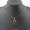 Wholesale Jewelry Casual Vintage Style Heart Shape 304 Stainless Steel Gold Plated Handmade Plating Carving Pendant Necklace