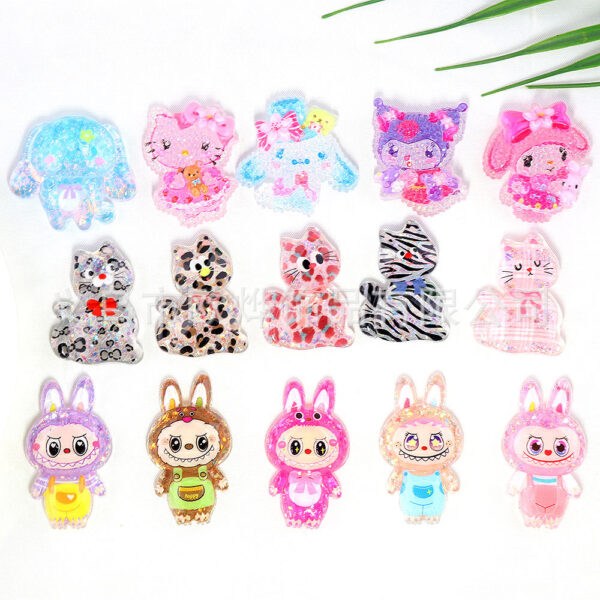 oly-3e34ecde75f7a7d9aff2748742cea34c Wholesale Cute High-cut Surface Sequins Rabbit Rag Cloth Jewelry Acrylic Pin DIY Patch Accessories