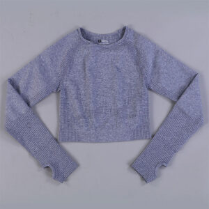 gray blue long sleeve / M