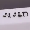 oly-3e517115ded732e8989054b0a06247df Wholesale Ear Cartilage Rings & Studs Moon 316L Stainless Steel Waterproof Non Tarnish Surgical Steel Vacuum Plating