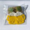 oly-3e7ec3522f27a64e11e833f057b5e008 Wholesale Cross Border American Irish Festival Clover St. Patrick Green Yellow Beer Mug Earrings