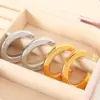 Wholesale 304 Stainless Steel C Shape Oval PVD Coated Real Gold Plated 18K Gold Simple Style Waterproof Non Tarnish Plating Ear Studs