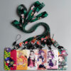 Wholesale Cartoon animation bus card set mobile phone lanyard push fit student campus meal card delivery card work card RM OLY Exclusive