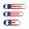 Wholesale American Flag Beer Bottle Opener All Steel Material UV Color Printing Bottle Opener Wine Bottle Opener Retro Grid
