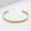 Wholesale Basic Classic Style Customization Laser Engraving Solid Color 201 Stainless Steel Cuff Bracelets In Bulk