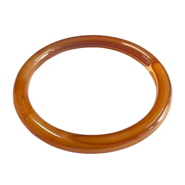 oly-3edeb7e585a6218045f9d844f067332c Wholesale Plain Circle Bracelet Stackable INS Style Versatile Business Commuting Bracelet (Accessory) Waterproof Non-Fading Round Acrylic Resin