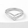Wholesale Korean version of stainless steel jewelry irregular gold crown inlaid clay diamond titanium steel ring