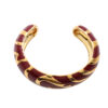 Wholesale Pattern Contrast Enamel Bracelet Niche Stitching Wide Edition Irregular Ring Retro Fashion High-end Jewelry