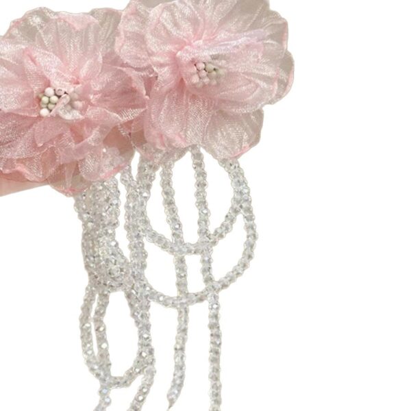 oly-3f0aa986ca2c3a07c118d9c89861a1e1 Wholesale Pollen ~ Retro Flower Crystal Tassel Earrings Advanced Fairy Temperament Niche Design Holiday Style Exaggerated Earrings