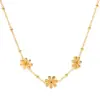 oly-3f17cc10fa7d6ec623eed9768a2a81c8 Wholesale PVD Coated Real Gold Plated Scallop Daisy 304 Stainless Steel Elegant Simple Style Waterproof Non Tarnish Plating 304 Stainless Steel Pendant Necklace