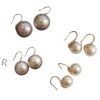 oly-3f34fb8c6de752ba646cf8b418e7b4c7 Wholesale S925 Sterling Silver Silver Beads Earrings Women's High Temperament brushed South Birthday Valentine's Day Gift