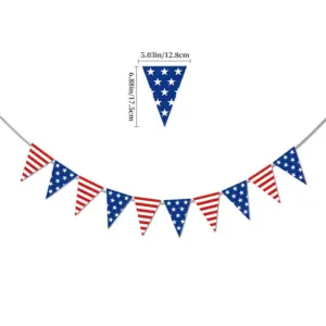 Independence Day Striped Pennant