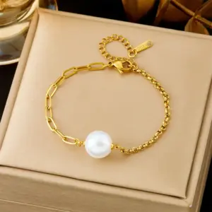 【5391】White Bead Splicing Chain