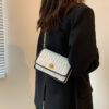 Wholesale Simple Autumn Casual Fashion Chain Small Square Bag Fashion Western Style Crossbody Bag Solid Color Shoulder Bag