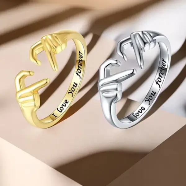 Wholesale Gold-Plated Copper Rings Couple Open Rings Simple Round And Ring Shape European Hand Jewelry For Men And Women