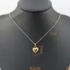 Wholesale Jewelry Casual Vintage Style Heart Shape 304 Stainless Steel Gold Plated Handmade Plating Carving Pendant Necklace