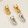 oly-3fa4e41cb633ef1b420cb9afac477ab5 Wholesale Ion Plating (IP) 18K Gold Plated U Shape 304 Stainless Steel Hip-Hop Oversized Waterproof Non Tarnish Earrings