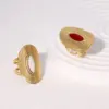 oly-3fb2f947efb49f62d37316270f0b4085 Wholesale PVD Coated Real Gold Plated 18K Gold Geometric 304 Stainless Steel Vintage Style Simple Style IG Style Waterproof Non Tarnish Open Rings