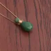 Wholesale Fashion Semi-precious Stone Flame-shaped Perfume Bottle Alloy Necklace Wholesale