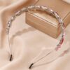 oly-3fe3d3044371f4fd00c39afc6bb2cece Wholesale Simple Fashion Environmental Protection Metal Material Peach Heart Gem Hair Hoop Women's Valentine's Day Mother's Day Hair Accessories