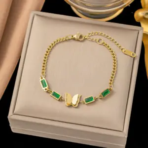 29 [Ae2112] Lvzuan Butterfly Bracelet / Gold