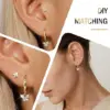 Wholesale Elegant Butterfly Stud Earrings Set With Embedded Zirconia Stones Simple Style Women's Fashion Jewelry Accessories - Nihaojewelry