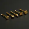 oly-40044674518f4ceb0ff0c85f076fd01d Wholesale Fashion Star Heart Shape Flower Stainless Steel Plating Nose Studs Nose Pin