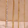 Wholesale PVD Coated Real Gold Plated 18K Gold Geometric 304 Stainless Steel Simple Style Waterproof Non Tarnish 304 Stainless Steel Necklace