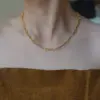 Wholesale French Style Line Wrapped Colorful Zircon Necklace For Women, Collarbone Chain, 304 Stainless Steel Gold-Plated Heart-Shaped Mixed Color Snake Chain