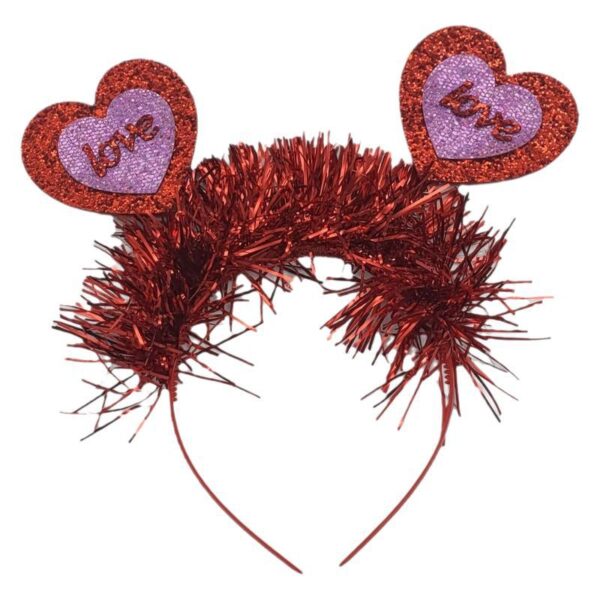 Wholesale love valentine's day hairband creative sequins dance valentine's day hair accessories bachelor party photo decoration headband