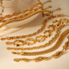 oly-4085c4b8356856357c02a4a40bf8619a Wholesale Selling 18K Gold Plated Bracelet Stainless Steel Bracelet Female INS Style Fashion Ball Ball Chain Handmade Chain Jewelry