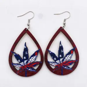 JE0790B / Wooden earrings