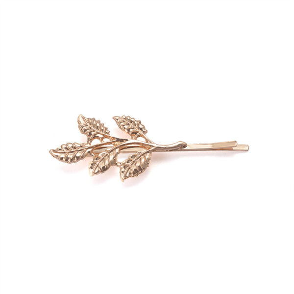 Wholesale Retro Forest Hair Accessories Olive Branch Hairpin Beautiful Bridal Alloy Headdress Tree Leaf Edge Clip