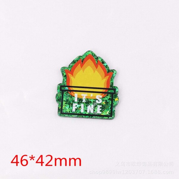 oly-40bc77072948381a53e19de1d217bb60 Wholesale loose powder cartoon organ medical letter bag jewelry acrylic cute DIY patch accessories