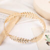 oly-40bd9a49a5218947f46939ec5b9a3d54 Wholesale style bridal leaf headband, bridal gold leaf headpiece, hair accessory crown headband Christmas