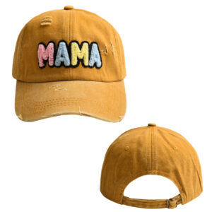 Turmeric-Color MAMA Baseball Cap-Adult / free size-Adjustable
