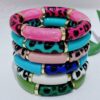 oly-40e27b4352cc14fd5a1ccb96f0823f6c Wholesale Fashion Personality Leopard Bend Tube Bracelet Curved Bamboo Tube Women's Stamping Rope Friendship Bracelet Jewelry