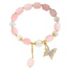 oly-40e8750b5260fc0fde855efe7d5736a2 Wholesale Butterfly Bracelet Crystal Youth All-match Elegant Holiday Style Butterfly Bracelet Rainbow Jewelry